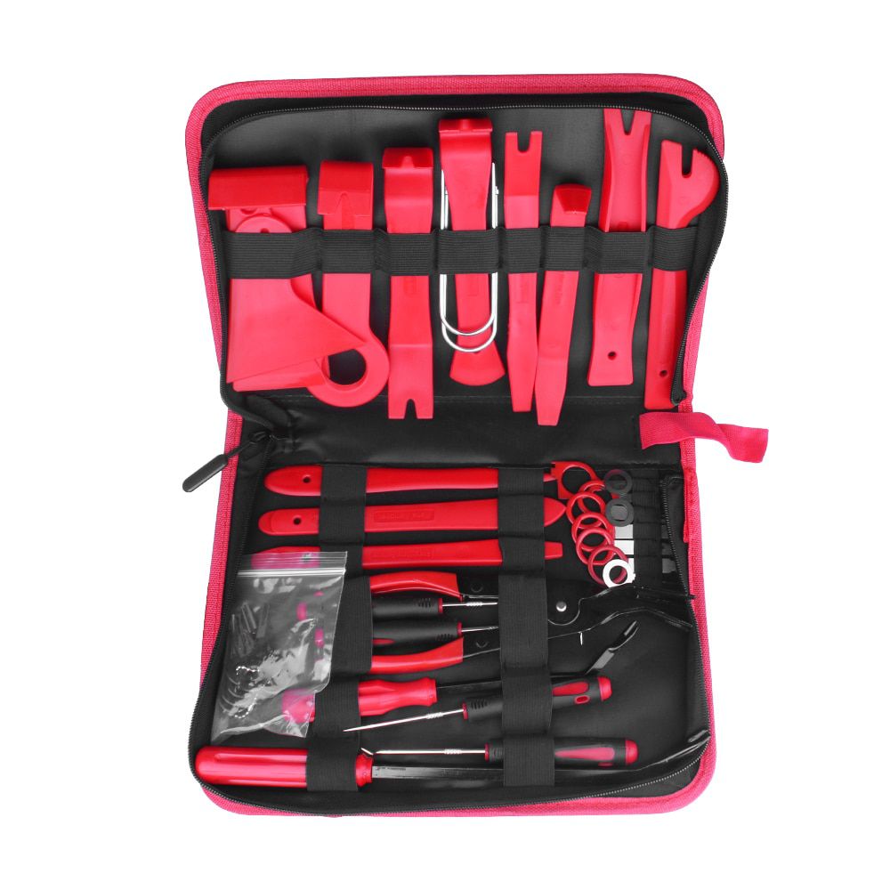 Car Audio Repair Tools Trim Removal Tool Car Panel Door Audio Trim Removal Tool Kit Auto Clip Pliers Fastener Remover Tool Set