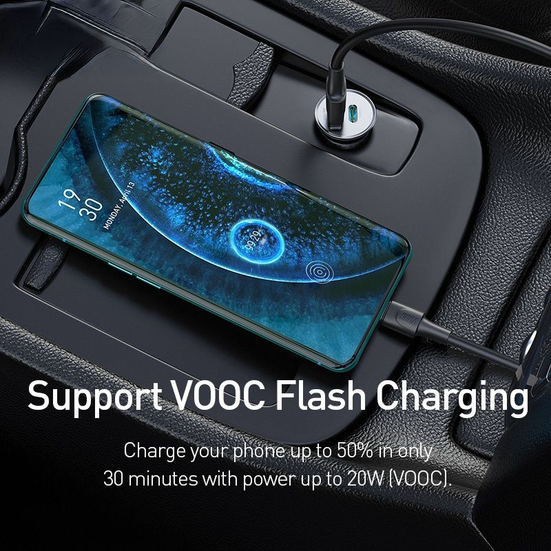 Car Charger Cigarette Lighter Support PPS SCP PD 3.0 QC 4.0 VOOC Warp Fast Charging For Car Charge Adapter Accessories