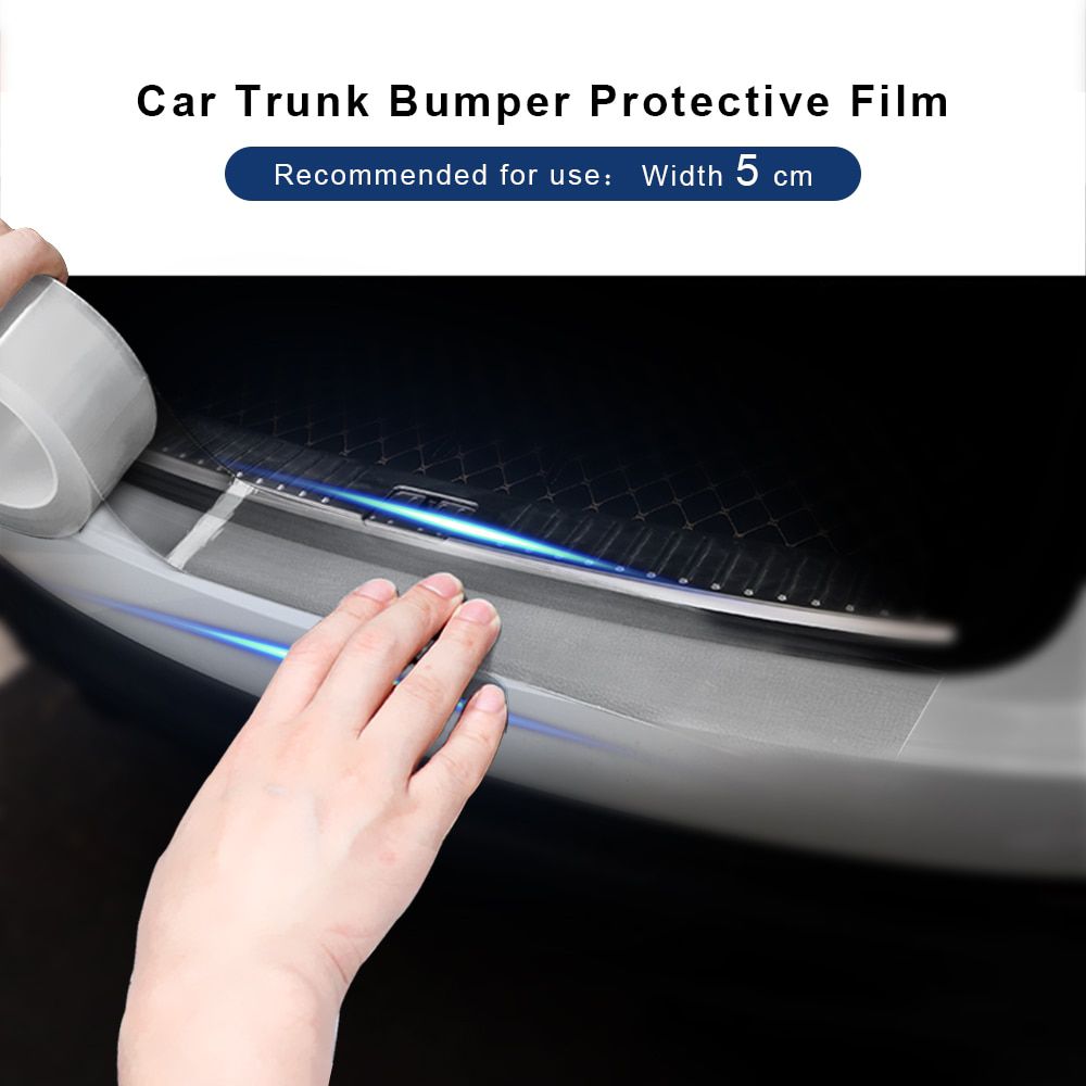 Car Door Edges Guard Door Scratch Protector Anti-scratch Wrap Car Trunk Door Sill Sticker Paint Protection Film Styling Moulding