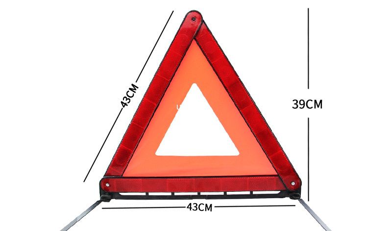 Car Emergency Breakdown Warning Triangle Car Stop Sign Tripod Road Flasher Triangle Emergency Warning Sign