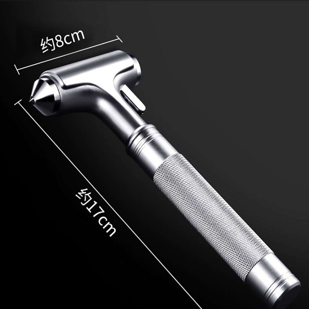 Premium Car Glass Breaker with Seat Belt Cutter Automotive Safety Hammer mergecy Escape Tool Vehicle Hard Aluminium Alloy Hammer