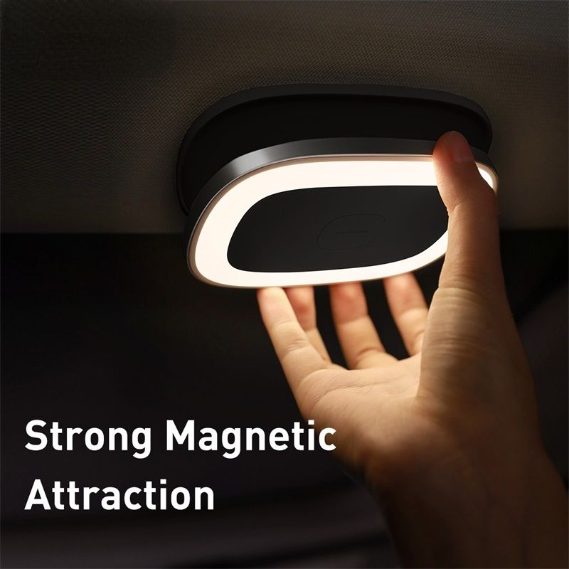 Car Interior Light Reading Lamp USB Rechargeable Magnetic LED Lamp Auto Roof Night Light Car Ceiling Lamp Car Accessories