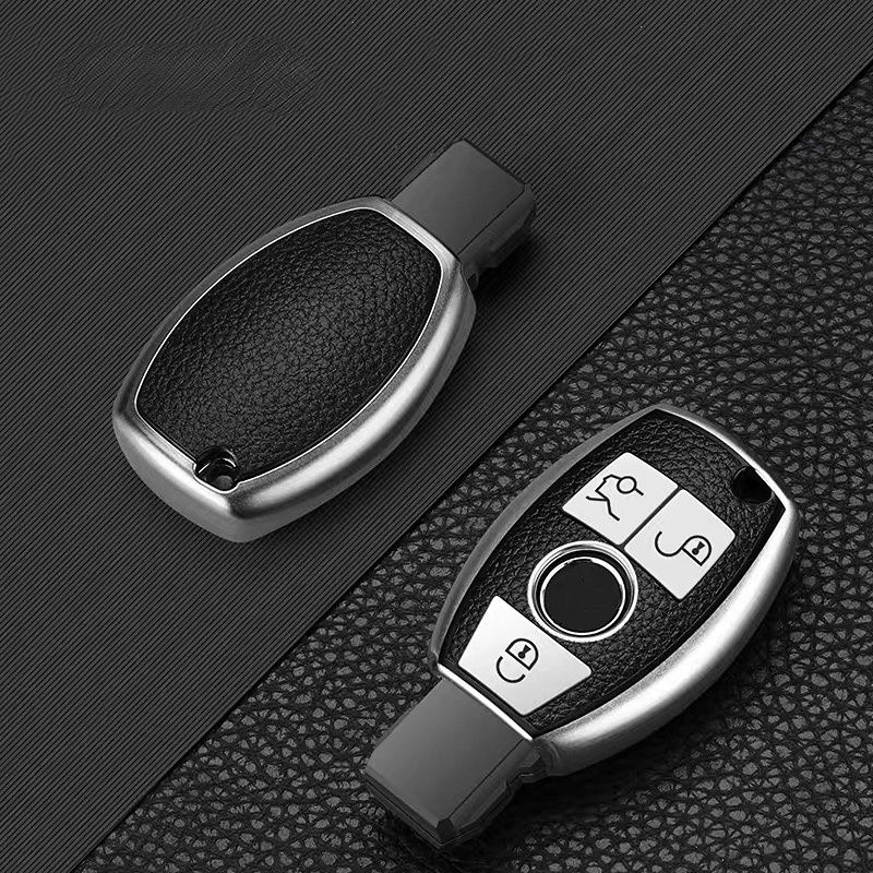 Car Key Case Cover Key Bag For Mercedes Benz A B C S Class AMG CLA GLC GLA W221 W204 W205 W176 Holder Shell Keychain Accessories