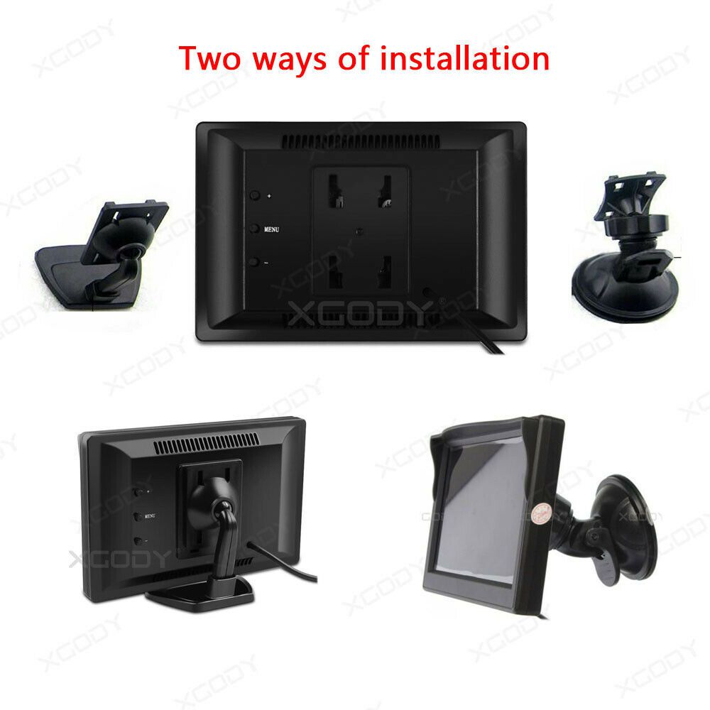 5 Inch Car Monitor TFT LCD HD Digital Screen 2 Way Video Input Colorful For Reverse Rear View Camera Monitor LCD Backup Parking