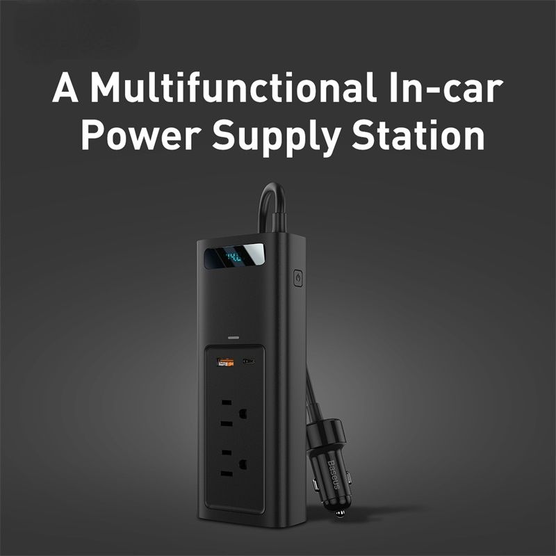 Car Inverter DC 12V To AC 110V 150W Auto Power Inversor With Type C USB Sockets Extension Plugs Power Adapter Accessories