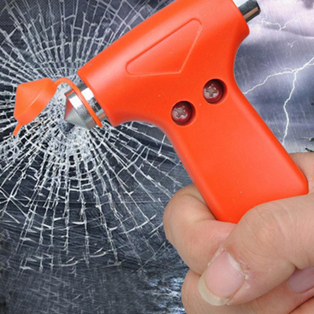 2-in-1 Car Safety Hammer Emergency Car Hammer Glass Breaker Cutter Window Broken Escape Blade Multi Mini Tool