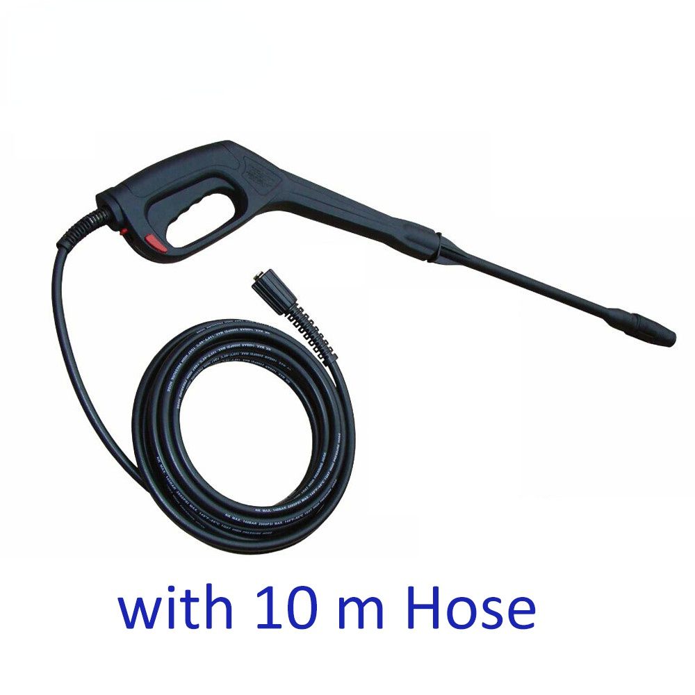 High Pressure Washer Hose 10m & Water Spray Gun Kit High Pressure Car Washer Spray Gun Hose Kit