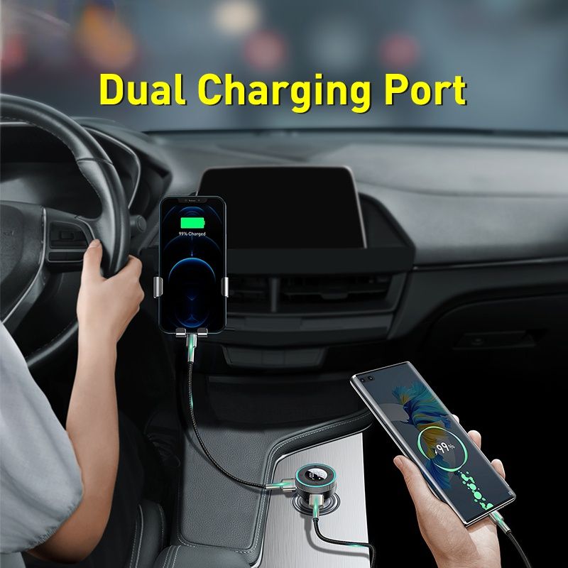 FM Transmitter Car Wireless Bluetooth-compatible 5.0 Adapter Handsfree Aux Audio Receiver MP3 Player USB Fast Car Charger