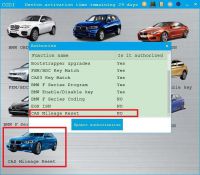 CAS Mileage Reset Authorization for CGDI Prog BMW MSV80 CAS1 CAS2 CAS3 CAS3+ via OBD