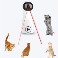 Cat Interactive Toy LED Laser Funny Toy Automatic laser cat Toy Auto Rotating Cat Exercise Training Entertaining Toy Multi-Angle