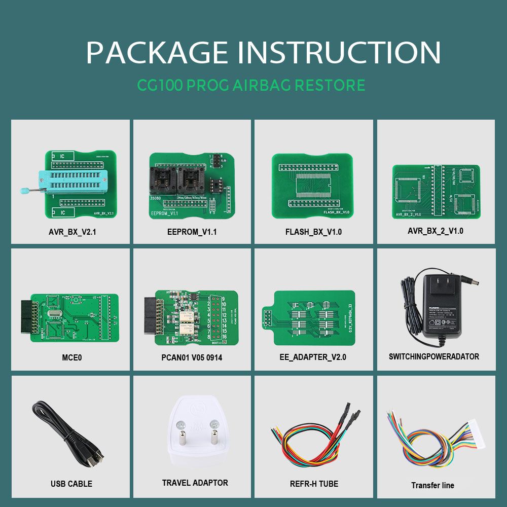 CG100 PROG III Full Version Airbag Restore Devices including All Function of Renesas SRS and Infineon XC236x FLASH