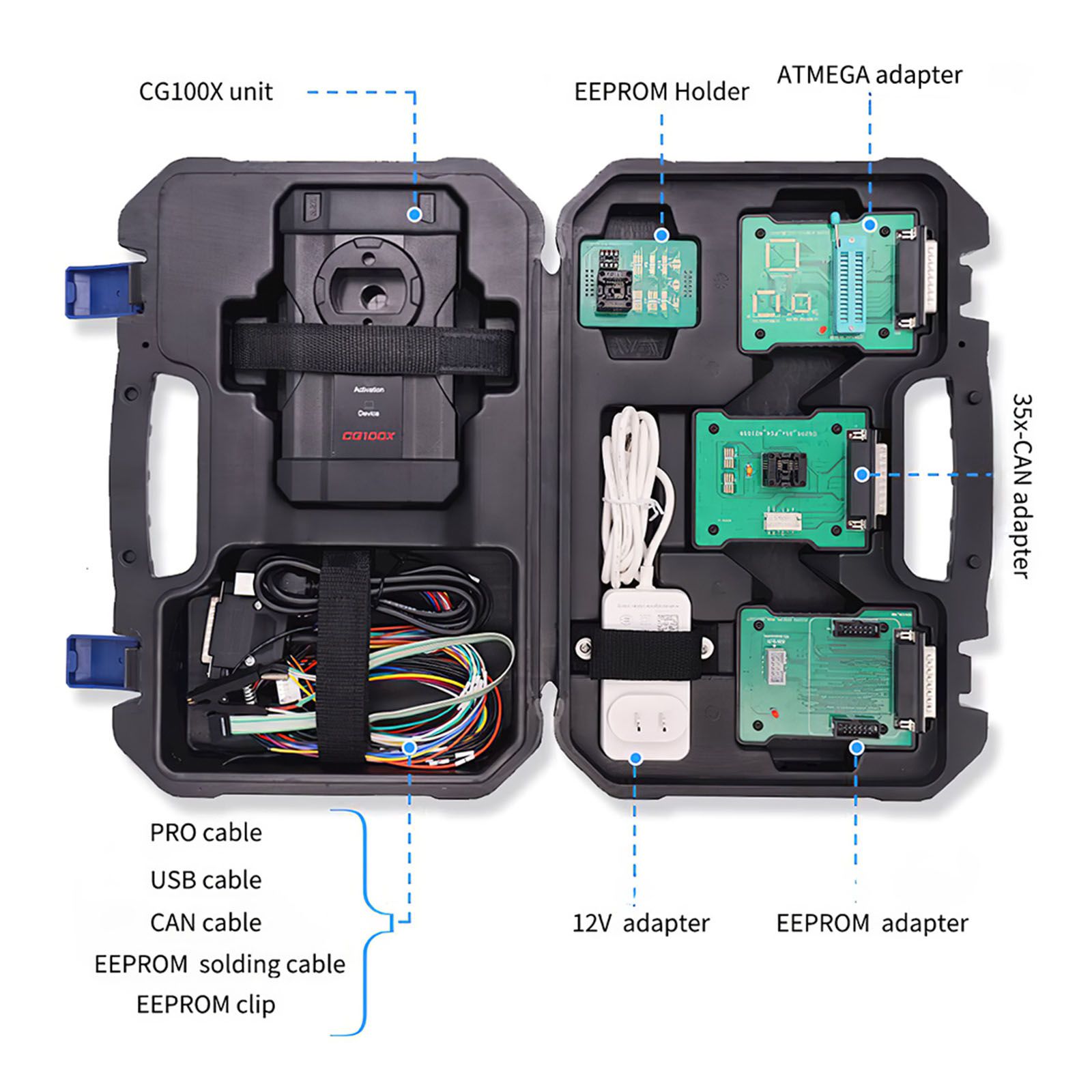 2023 Newest CGDI CG100X New Generation Programmer for Airbag Reset Mileage Adjustment and Chip Reading