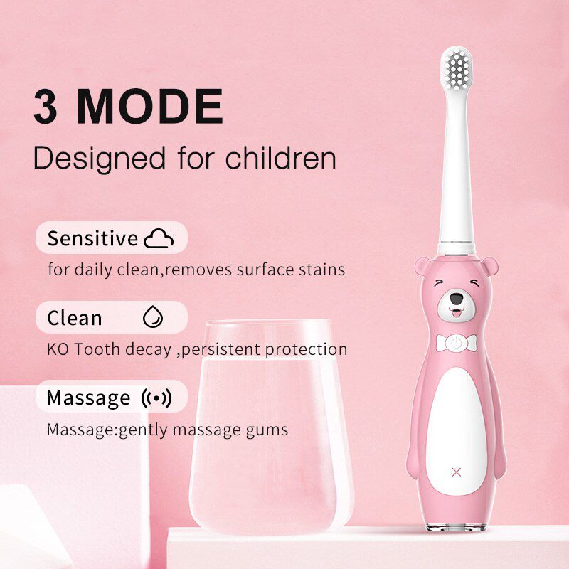 Children Electric toothbrush Sonic Wave 3-6-12 Year Old Over Child Student Soft Hair Chargeable Waterproof