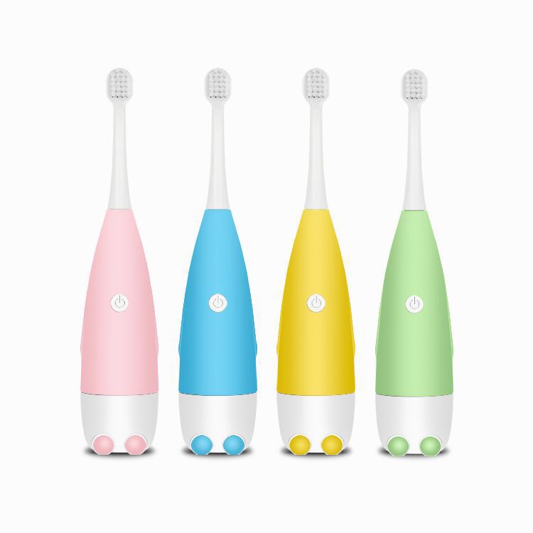 Children's Electric Sonic Toothbrush with Battery, Fully Waterproof, with Soft Replacement Head