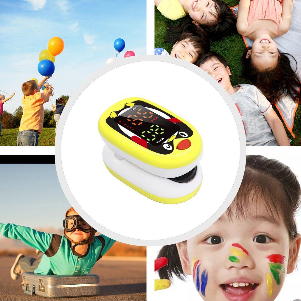 Children's Oximeter Fingertip Saturation Detection Pulse Smart Finger Clip Wireless Portable LED Oximeter Heart Rate Monitor