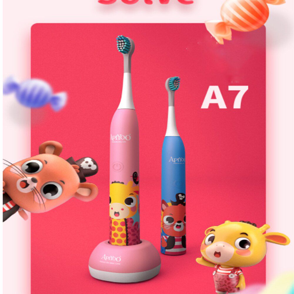 Children's Waterproof Electric Toothbrush Rechargeable 3 years old  Automatic Soft Sonic Rechargeable Toothbrush