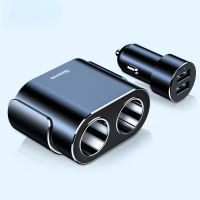 Cigarette Lighter Splitter 12V Car Charger Dual USB 100W Power Adapter Socket for Auto Vehicle Cigar Jack Splitter in Car