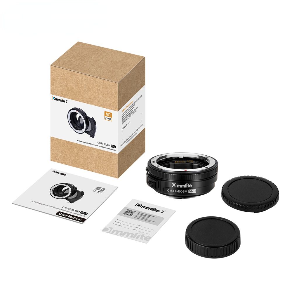 CM-EF-EOSM VND AF Lens Mount Adapter for Canon EF/EF-S Lenses  to EO SM Camera with Variable ND