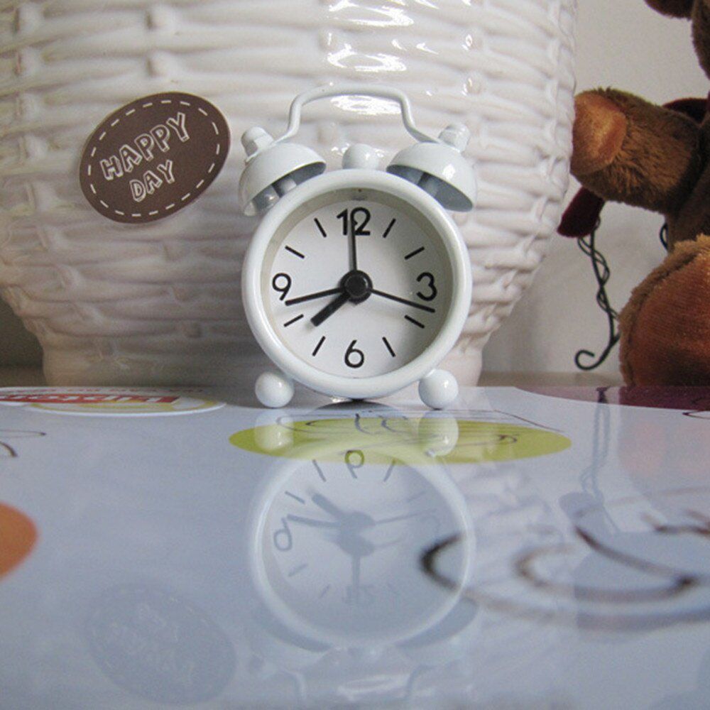 Creative Alarm Clock Cute Mini Metal Small Alarm Clock Electronic Loud Alarm Clock Despertador Reloj Despertador Wekker