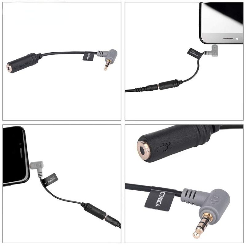 CVM-SPX TRS(Female) to TRRS(Male)  Audio Adapter Cable for iPhone Samsung HTC Smartphones