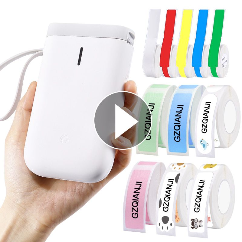 D11 Portable Label printer Mini Pocket Thermal Bluetooth Printer Sticker Printer Fast Printing Home Use Office