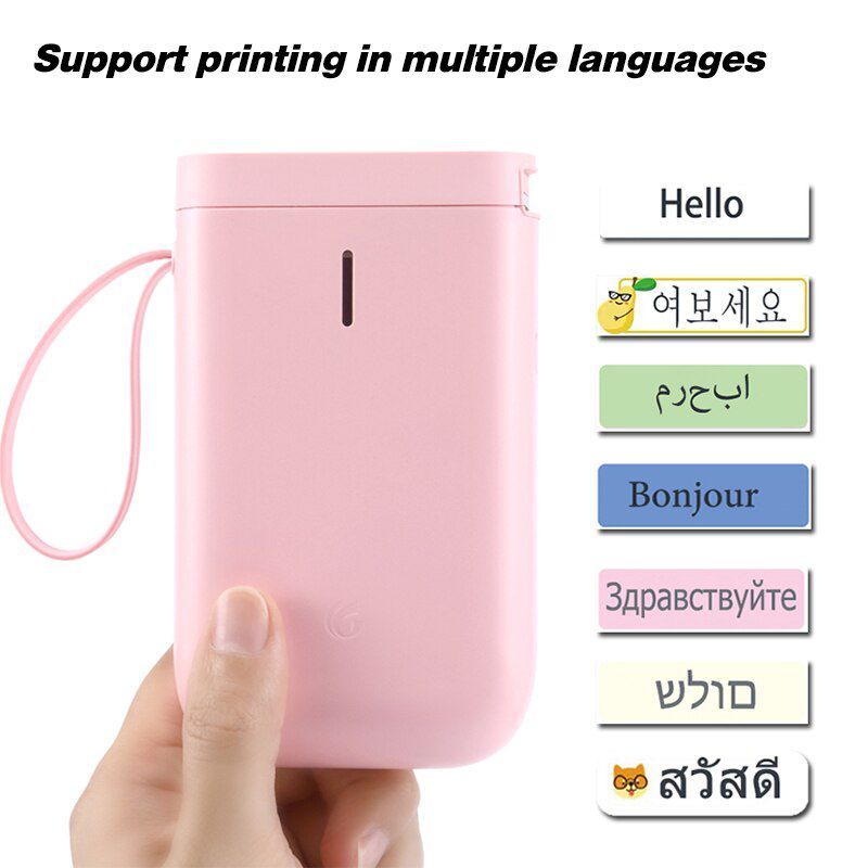 D11 Portable Label printer Mini Pocket Thermal Bluetooth Printer Sticker Printer Fast Printing Home Use Office