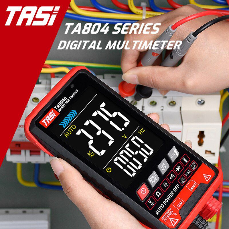 TA804A TA804B HD Color Screen DC Voltage Capacitance Diode multimetro Auto Tester Multimeter Ultrathin Intelligent OHM NCV Voltage Meter