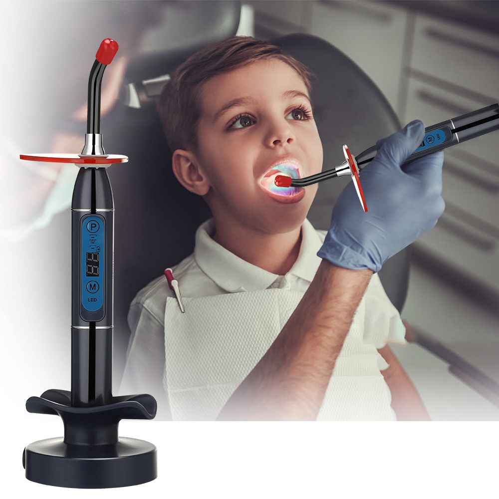 Dental Curing Light Wireless Led Dental Light Curing Lamp Cordless Adjustable Blue Light Curing Machine Solidify Dental Tools