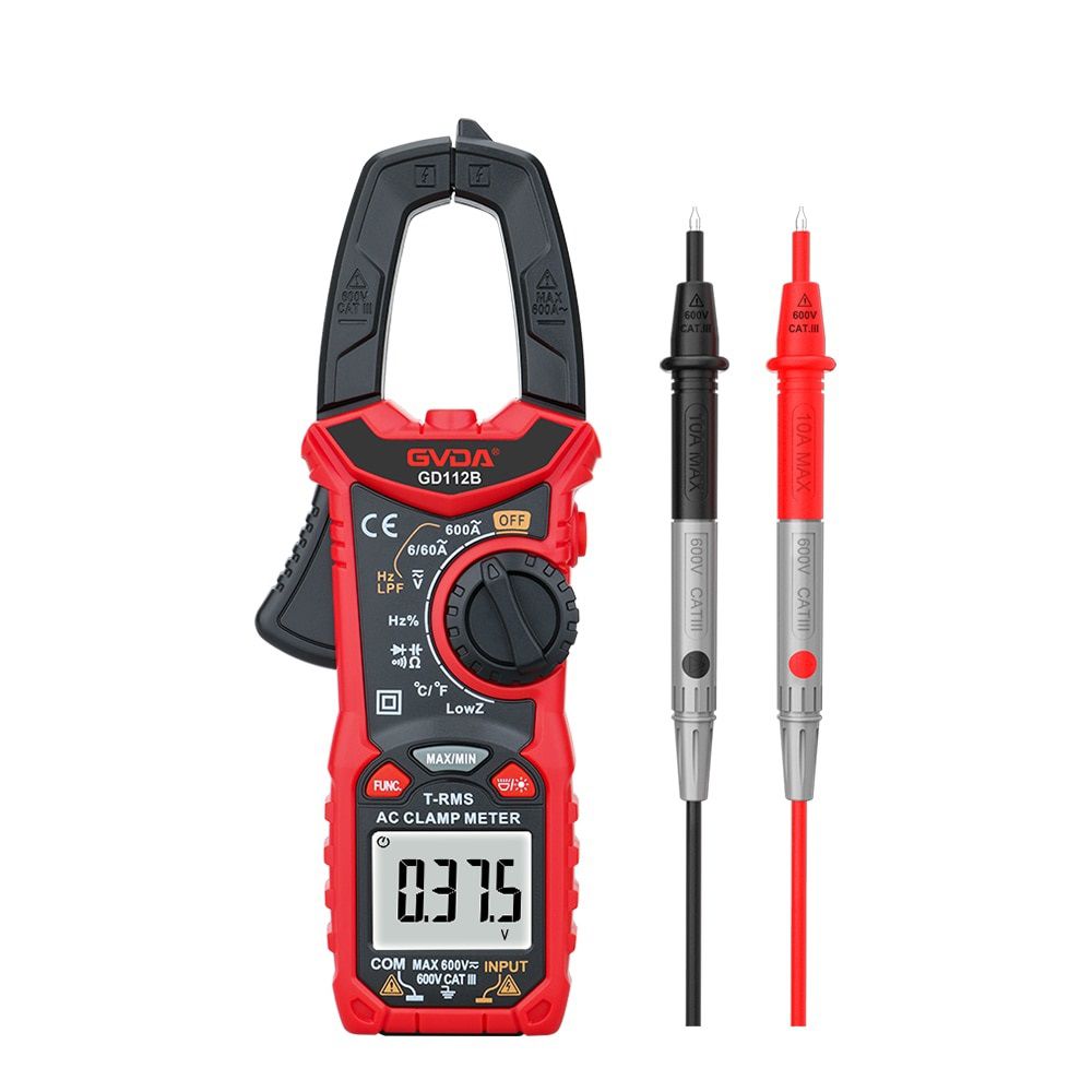 GD112A GD112B GD112C Digital Clamp Meter AC DC Current NCV Multimeter Pinza Amperimetrica True RMS Capacitance Ohm Hz Temperature Voltage Tester