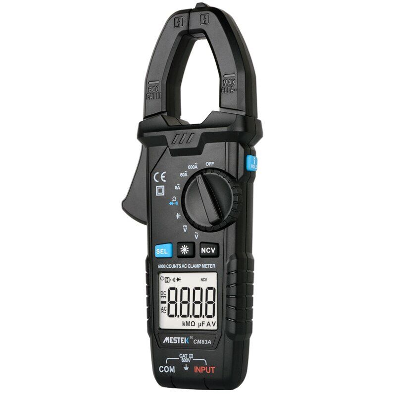 CM83A CM83B CM83C CM83D Digital Clamp Meter 600A DC Current  AC/DC Voltage Ohm True RMS Auto Range VFD Capacitance NCV Tester Ammeter Multimeter