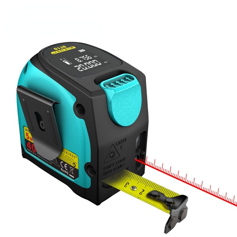 DT10 2-in-1 Digital Laser tape Measure with LCD Display Laser Rangefinder laser distance meter 40m 60m