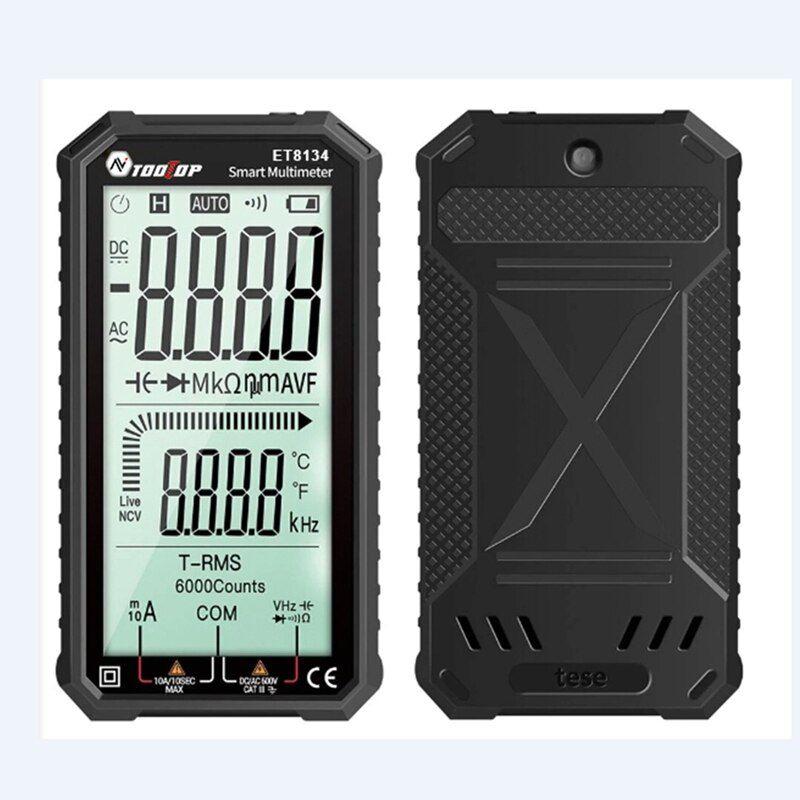 Digital Multimeter 4.7" LCD Display AC Direct Current Voltage DC Current Capacitance Resistance Temp Measuring Tools