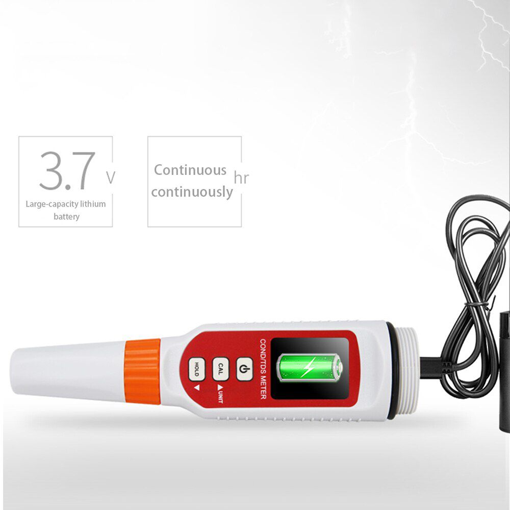 AR8211+/ AR8211 Digital Pen-type Conductivity/TDS Meter Water Quality Conductivity Monitor TDS Tester Measurement Tool LED Colorful Display