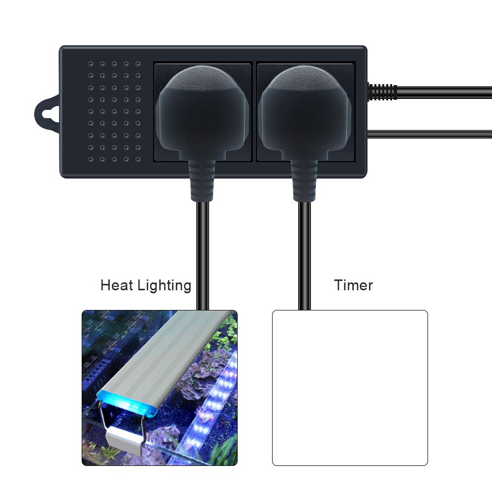 KT4000/KT5000 Digital Reptile Dimming Aquarium Temperature Controller Outlet PID Heating Cool Chauffage Regulator Thermostat EU/UK Plug