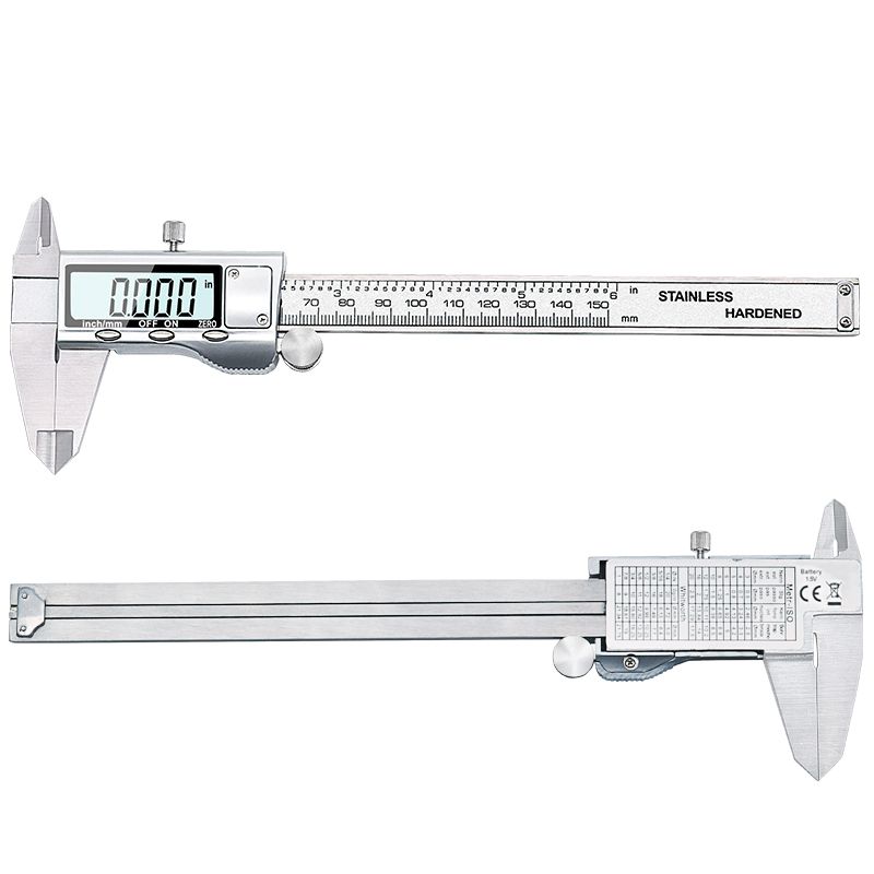 6-Inch 150mm Stainless Steel Electronic Digital Vernier Caliper Metal Micrometer Measuring