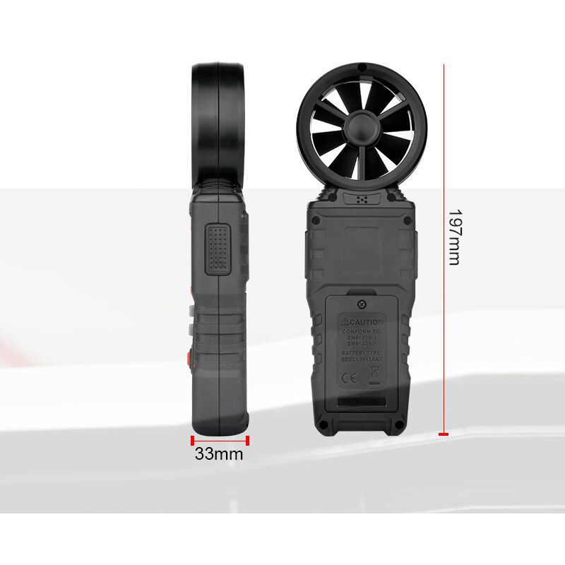 Anemometer Digital Wind Speed Meter Gauge Wind Anemometer Sensor Wind Meter  Speed Measuring Device With Backlight