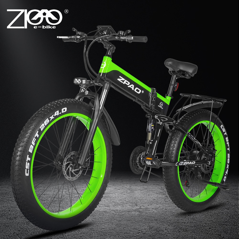 Electric Bike 1000W Adult Mountain Bike 26 Inch Snow Electronic Bike 48V Electric Bicycle 4.0 Fat Tire e bike Folded Ebike