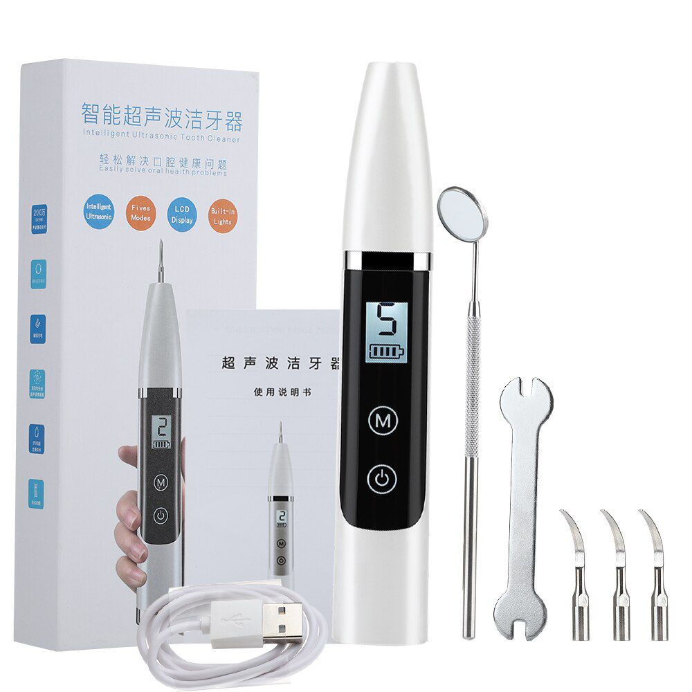 Ultrasonic Calculus Remover Electric Portable Dental Scaler Tooth Cleaner Sonic Smoke Stains Tartar Plaque Oral Irrigator Tools