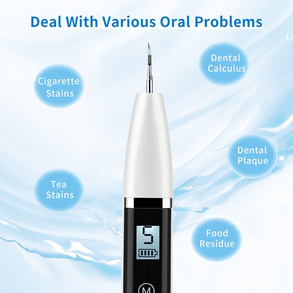 Ultrasonic Calculus Remover Electric Portable Dental Scaler Tooth Cleaner Sonic Smoke Stains Tartar Plaque Oral Irrigator Tools