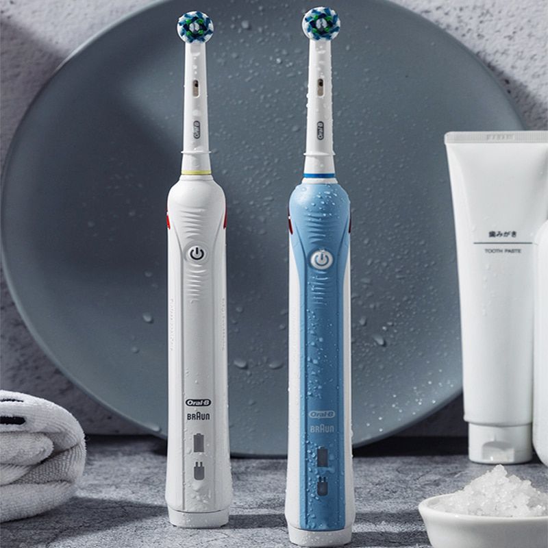 Oral B Pro2000 Intelligent Electric Toothbrush 3D Ultrasonic Oral Clean 2 Modes Pressure Sensor Alert Waterproof Rechargeable