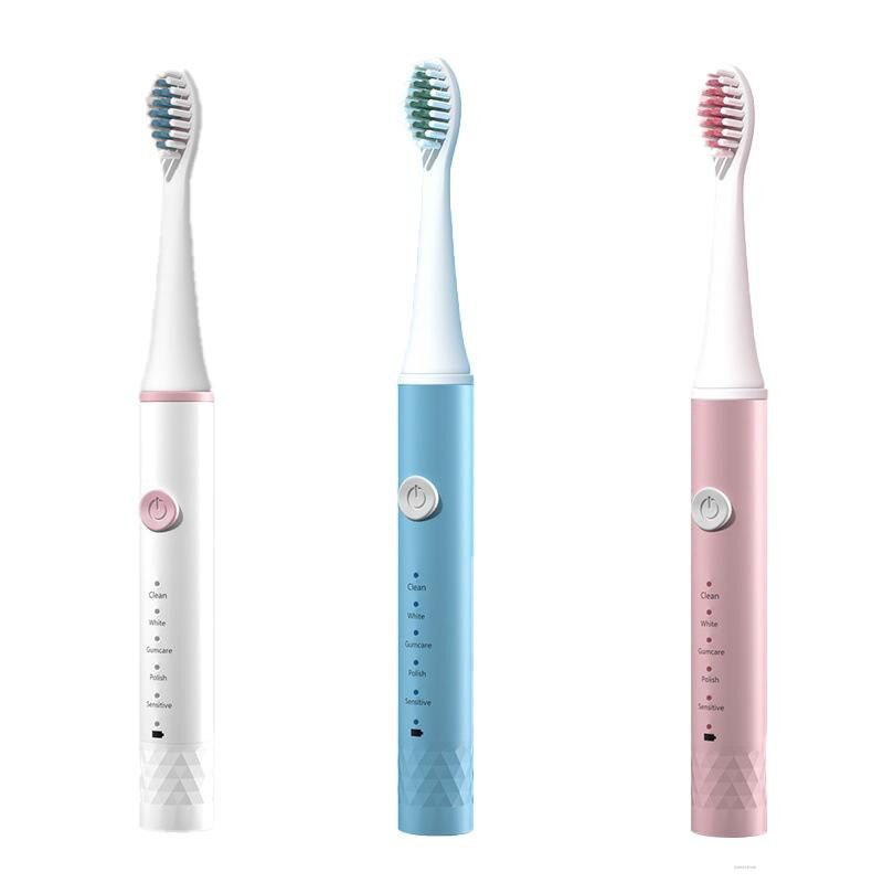 Waterproof Smart 5-speed Electric Toothbrush Adult Rechargeable Sonic Brushing Vibration DuPont Soft Toothbrush