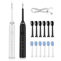 Electric Toothbrush Sonic Brush Head Adult Timer Brush 6 Mode USB Charger Rechargeable Tooth Brushes Replacement Heads Set