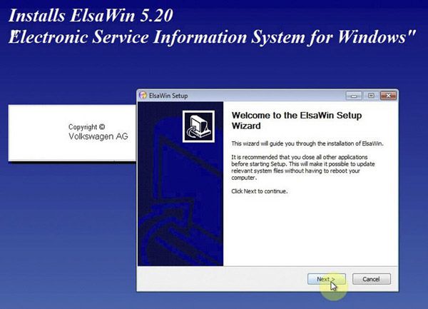 New Arrival ELSAWIN 5.2 Electronic Service Information for Audi VW Skoda Seat