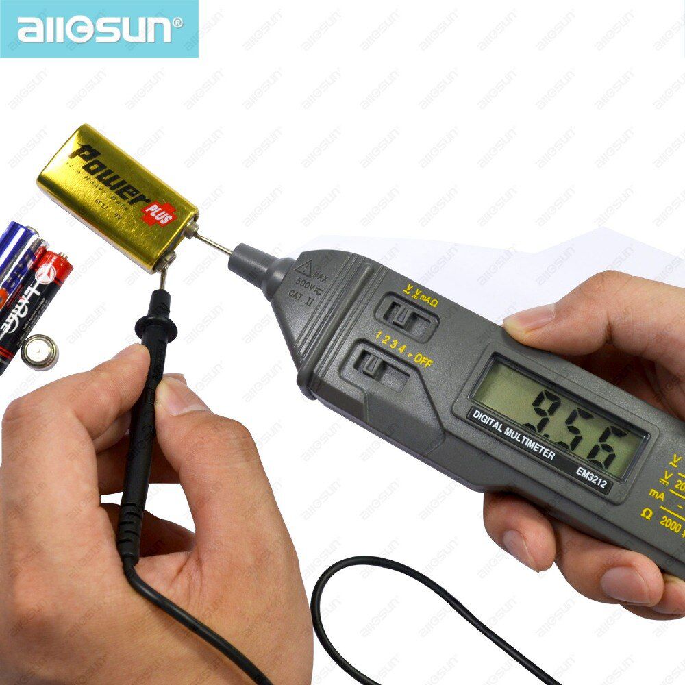 EM3212 Pen Probe Autoranging Digital Multimeter DMM Tool With Tester Probe LCD Pen Multimeter Auto Tester