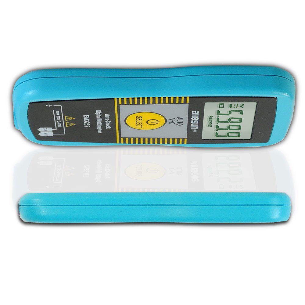 EM3252 Auto Ranging Pocket Multimeter Digital Voltmeter Resistance Frequency Capacitance Continuity 7-Modes Tester