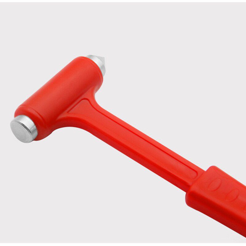 1pc Emergency Escape Tool Car Self-Help Escape Hammer Fire Emergency Window Breaker Knocking Glass Artifact Car Rescue Red Hammer