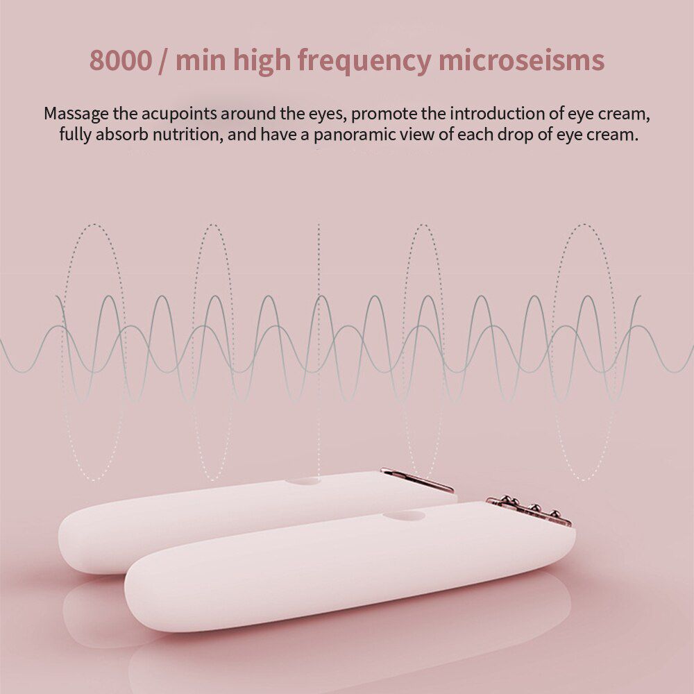 New Eye Messager RF&EMS Radio Mesotherapy Electroporation Frequency LED Photon Face Skin Rejuvenation Remover Wrinkle Beauty Pen