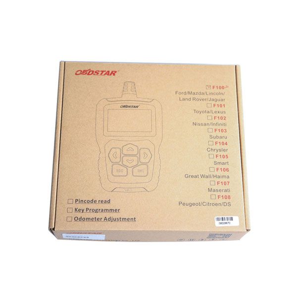 OBDSTAR F100 F-100 Mazda/Ford Auto Key Programmer No Need Pin Code Supports New Models and Odometer