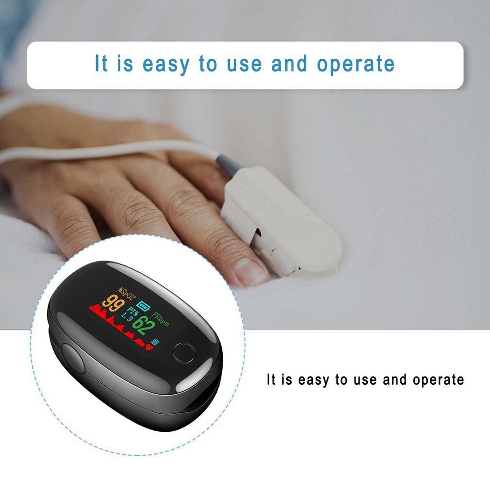 SMH-01 Durable Portable Finger Pulse Oximeter Sports Finger Clip TFT Color Screen Oximeter Heart Rate Pulse Monitor