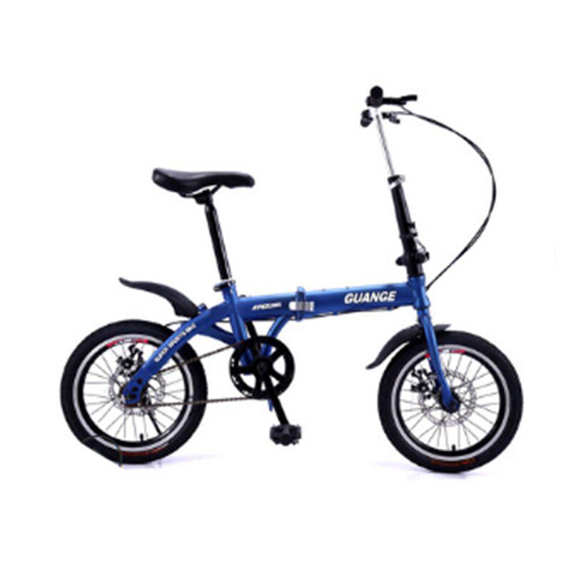 16 Inch Folding bicycle Children's single-speed outdoor disc brake bicycle Road bike mountain bike 	 bmx